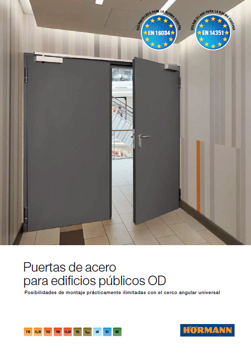 Puertas de acero para edificios públicos OD